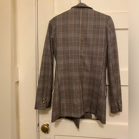 Plaid Double Breasted Blazer - Picture 3 of 3